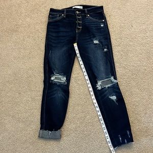 KanCan Skinny Distressed Jeans size 27